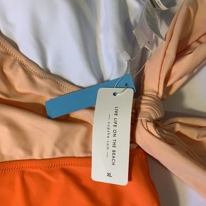 NWT Cupshe Colorblock Plunging One Piece